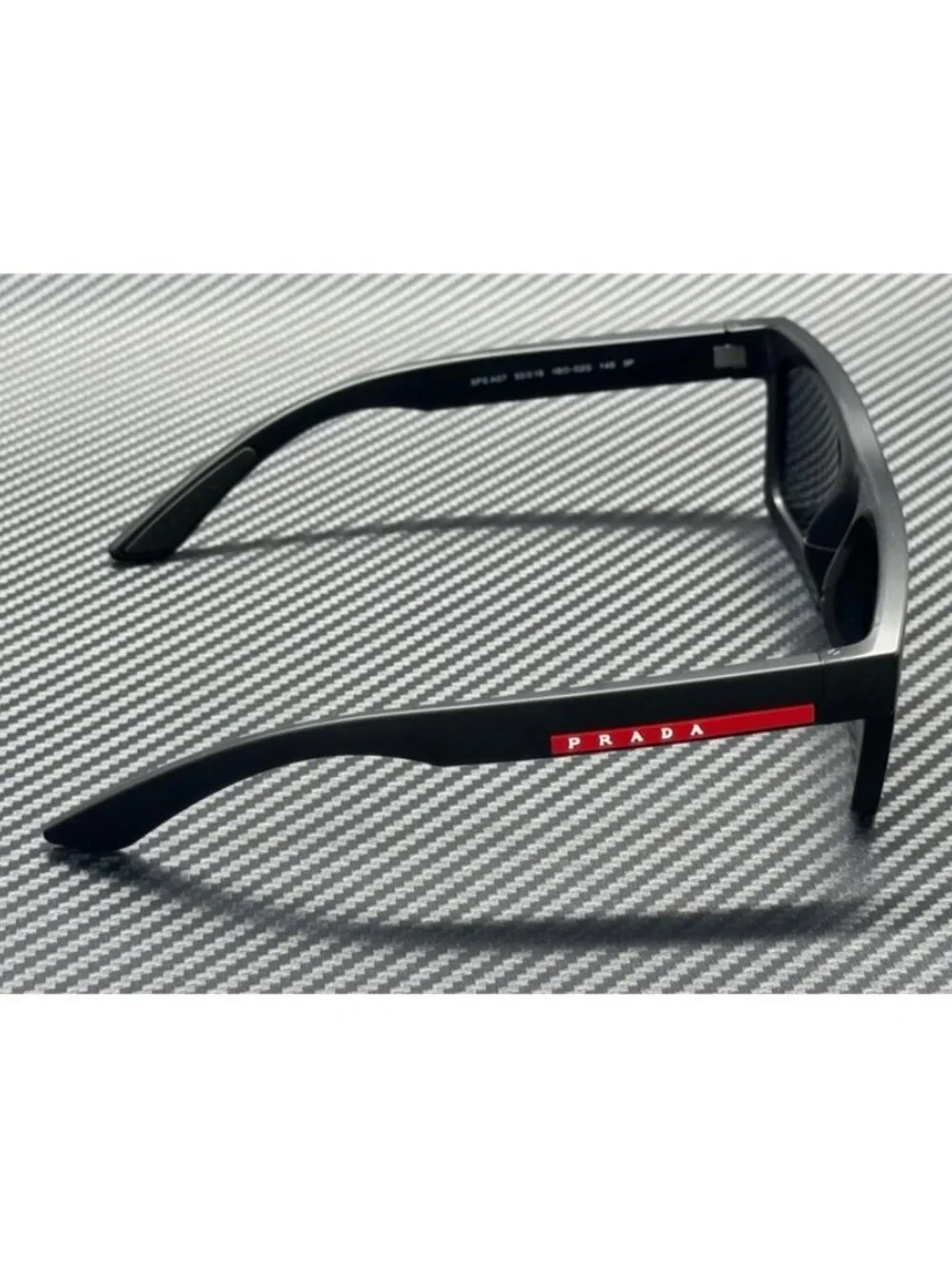 New Prada Linea Rossa Men Matte Black Sunglasses 58-18-145
